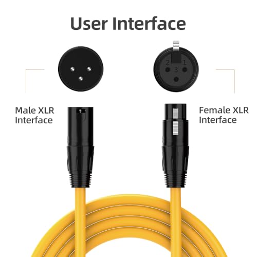 Câble XLR équilibré cordon robuste à 3 broches pour configurations audio de studio