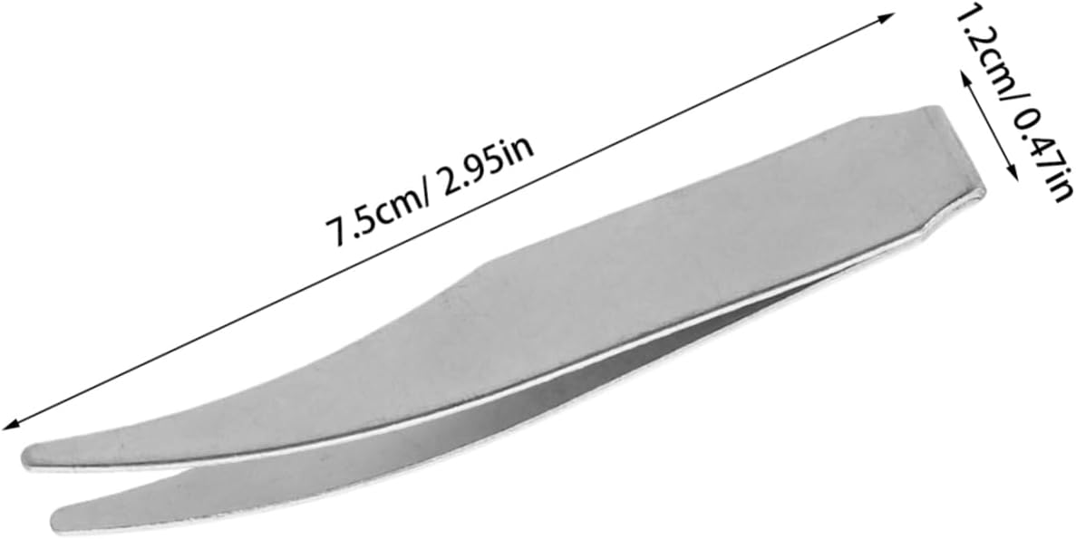 VANZACK 10pcs Precision Tweezers for Gram Weight Calibration Ergonomic Metal Forceps for Laboratory Experiments Anti-slip Handling Clamp Chemistry Physics Labs