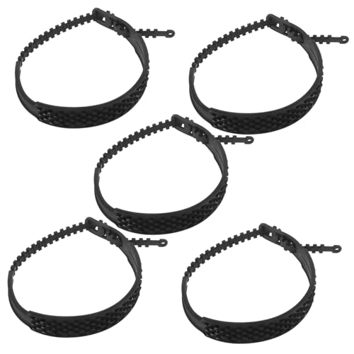 Healifty 5pcs Car Snow Chains - Tire Chains for Tpu Emergency Traction for Suvs and Pickup Trucks Easy Installation Thickened Design for Enhanced Safety
