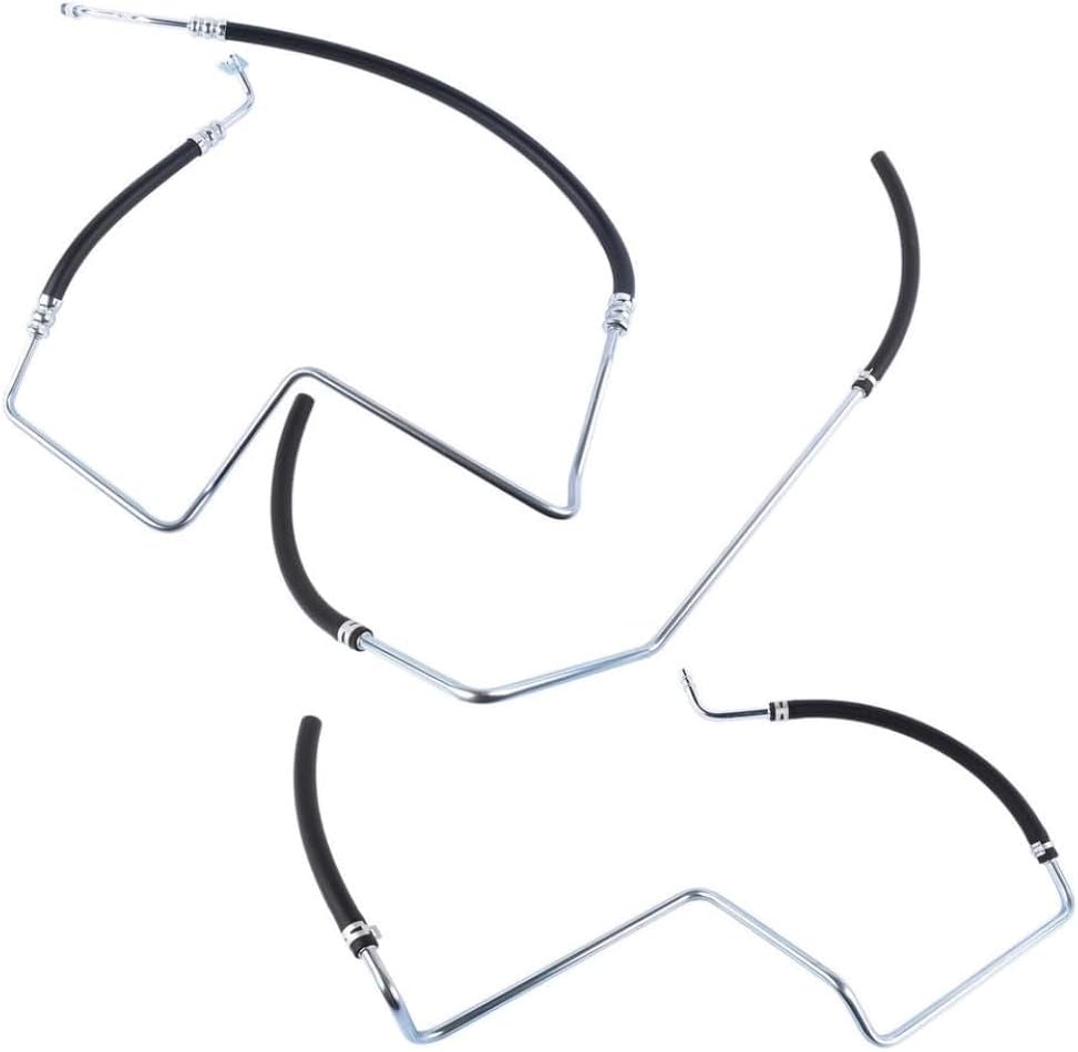 Power Steering Hose Set Of 3 Compatible With Trailblazer Envoy 4.2L L6 36365883