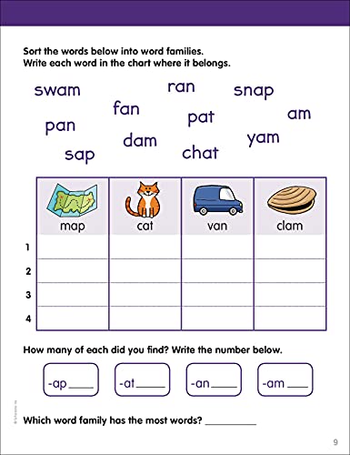 Little Skill Seekers: Word Families Workbook
