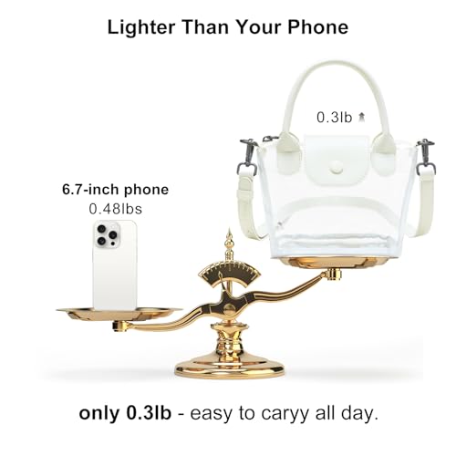 Image of LATMAP Clear Bag for Stadium Events 12x6x12 Crossbody Clear Purse Handbag
