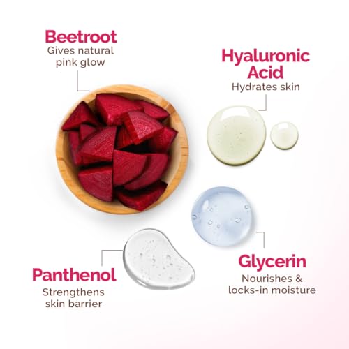 Image of Mamaearth Beetroot Hydraful Face Pack with Beetroot & Hyaluronic Acid for All Skin Types - 200 g | Natural DIY-like Texture | Gives Hydrated Pink Glow | Crafted with Beetroot & Hyaluronic Acid | Free from Harmful Chemicals