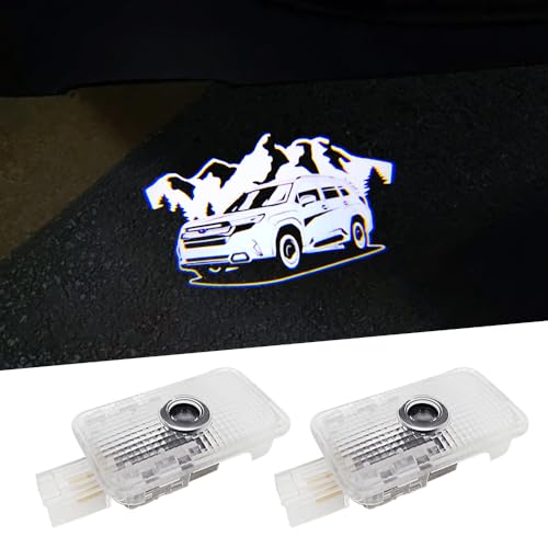 uunonaha 2025 Forester Sl High Definition Car Door Logo Lights Car Projection LED Projector Door Shadow Light Puddle Lights for 2025 Forester Accessories