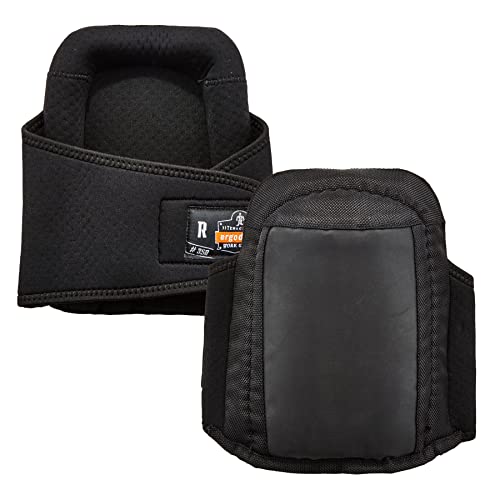 Ergodyne ProFlex 350 Protective Slip-Resistant Knee Pads, Gel Foam Padded Technology, Adjustable Straps, Black