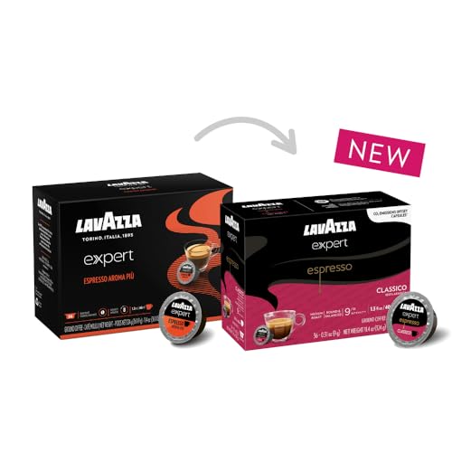 Lavazza Expert Espresso Classico Coffee Capsules, Round and Balance,Medium Roast, 100% Arabica, notes of cereals, Intensity 9 out 13, Espresso Preparation,Blended and Roasted in Italy,(36 Capsules) - Thumbnail 2