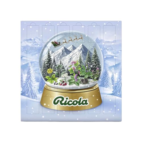 Ricola Adventskalender 2025, 24 Türchen, Mix aus Kräuter-Bonbons, Süßigkeiten Weihnachts-Kalender, geeignet für Kinder und Erwachsene, 1 x 360g (Verpackungsdesign kann abweichen)