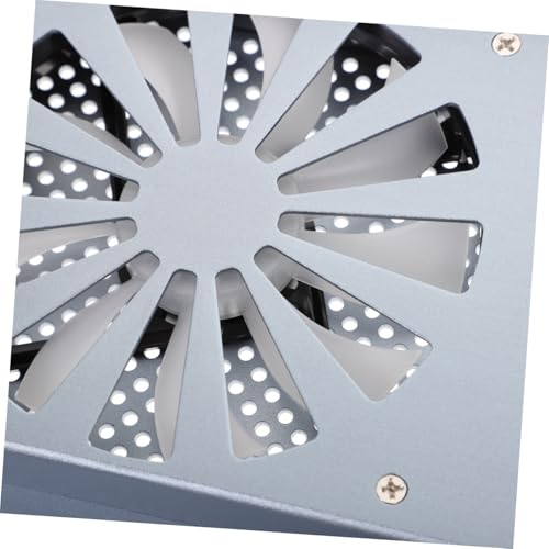Base de enfriamiento para portátil con doble ventilador de aluminio miniatura 6