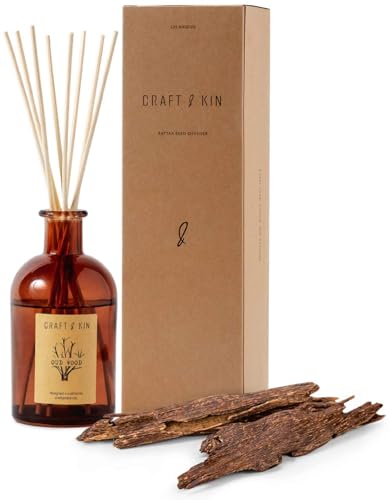 Craft & Kin Oud Wood Diffuser Reed Diffuser | All