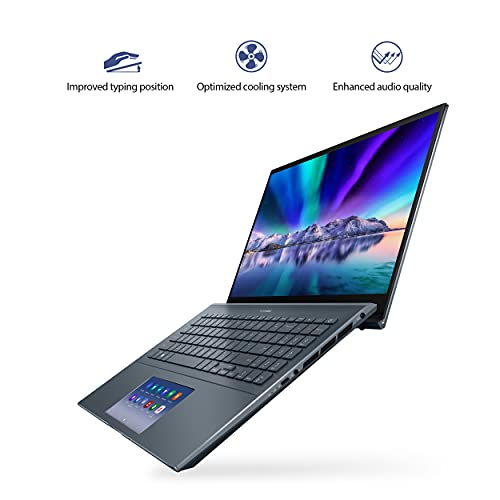 ASUS-ZenBook-15-Ultra-Slim-Laptop-15FHD-Touch-Display-Intel-Core-i7-10750H-GeForce-GTX-1650-Ti-16GB-RAM-1TB-SSD-Innovative-ScreenPad-20-Thunderbolt-3-Windows-10-Pro-Pine-Grey-UX535LI-XH77T