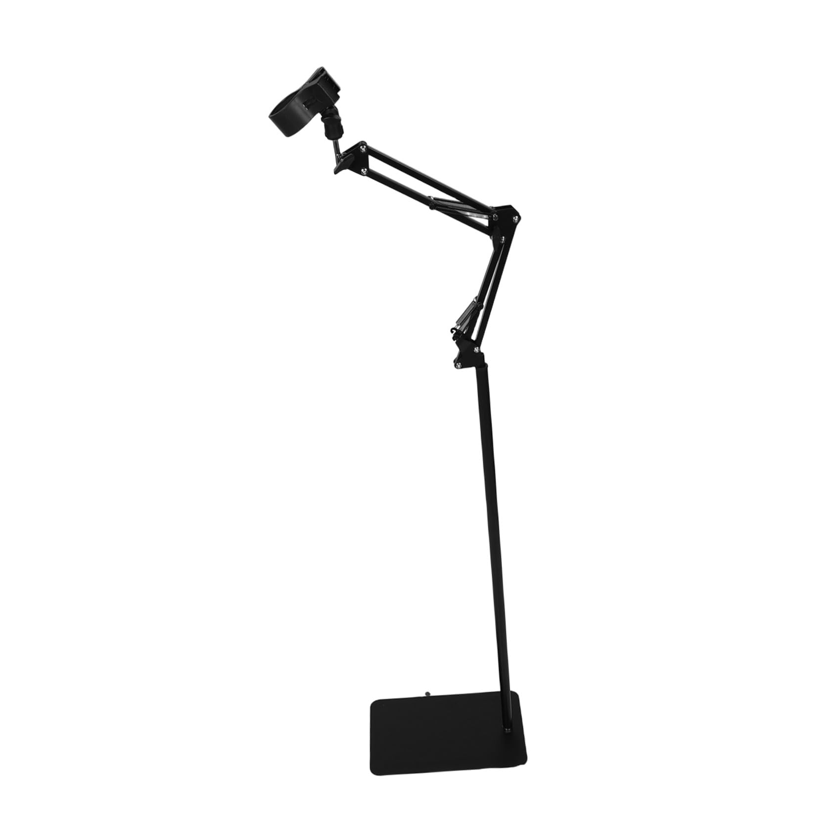 minkissy Soporte para Secador De Pelo con Brazo Plegable Altura Ajustable y Abrazadera Antideslizante para Baño Hogar y Dormitorio Manos Libres Soporte De Fijación para Secador De Pelo