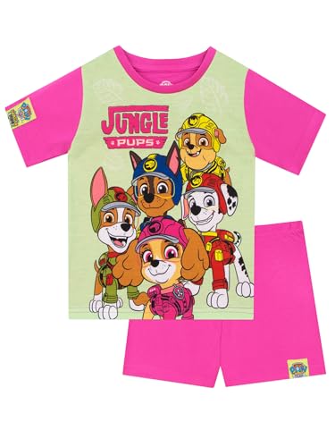 Paw Patrol Pajamas | Girls Summer Pajamas | Cute Short Sleeve Pajama Set | Skye Short PJs For Girls
