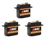  3x Emax ES09MA Metallgetriebe Micro Mini Servo 15g 0,08s 2,6kg Kugellager ES08MA
