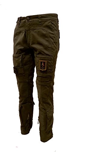 Aeronautica Militare - Pantalón - PA939CT Anti-G, para Hombre (2XL / it 54, Verde Militare)