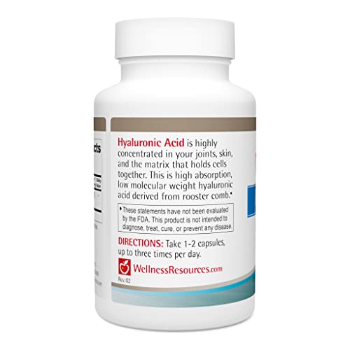Wellness Resources Hyaluronic Acid Rooster Comb Capsules