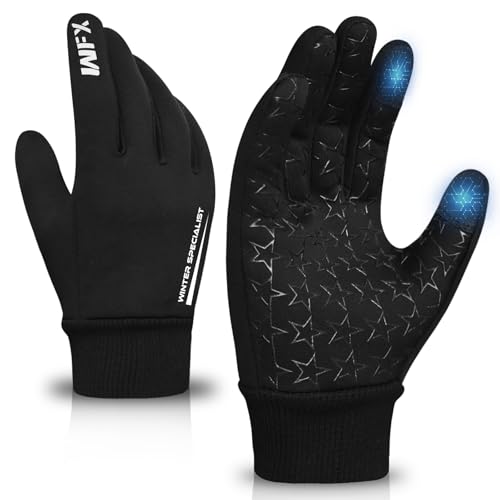 WFX Guantes deportivos de invierno para niños, guantes térmicos antideslizantes para pantalla táctil, para correr, senderismo, deportes de esquí y caminar al aire libre, guantes de ciclismo cálidos a WFX Guantes deportivos de invierno para niños, guantes térmicos antideslizantes para pantalla táctil, para correr, senderismo, deportes de esquí y caminar al aire libre, guantes de ciclismo cálidos a
