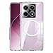 Produktbild GIOPUEY Magnetische Handyhülle für Xiaomi 14T Pro Hülle, Case Kompatibel mit MagSafe, Transparent PC Zurück + TPU Bumper Stoßfeste Schutzhülle - Clear