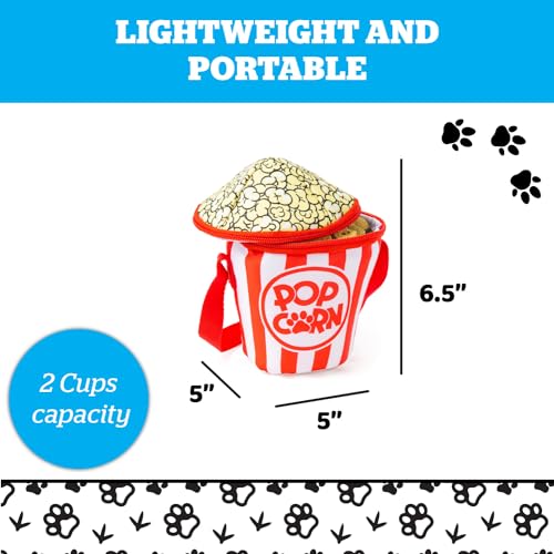 BigMouth Inc Pet Treat Bag โ Small Dog Treat Pouch โ Insulated Training Treat Holder โ Popcorn Bucket-Shaped Walking Treat Bag BigMouth Inc Pet Treat Bag โ Small Dog Treat Pouch โ Insulated Training Treat Holder โ Popcorn Bucket-Shaped Walking Treat Bag