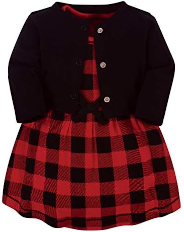 Touched by Nature Baby Girls' Organic Cotton Cardigan and Dress Casual