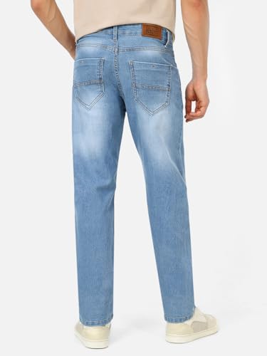 Image of Urbano Fashion Men's Regular Fit Washed Jeans Stretchable