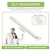 CC KITS Bed Slats for Twin, Full, Queen & King Sizes - Bed Slat Under Mattress Support - Bunkie Board - Box Spring & Mattress Platform Foundation Replacement - Set of 8 Slats (Twin - 39