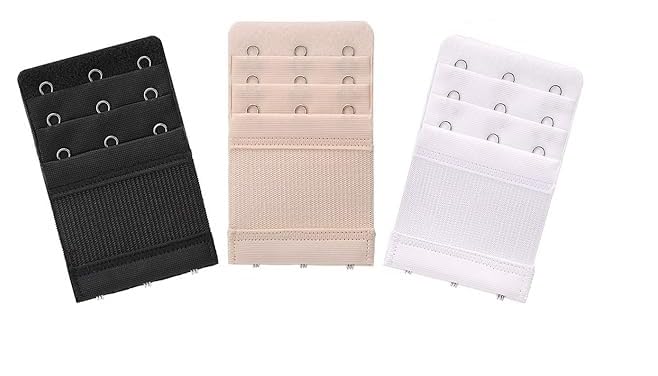 lozora Women's Bra Extender 2 Hooks 3 Hooks Elastic Stretchy Back Bra Band Extension (LZ-015)-picture-23