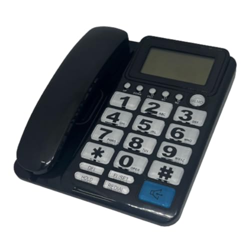 Téléphone fixe filaire à gros boutons écran identification de l'appelant - 7