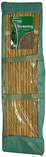 Split Bamboo Screening Garden Privacy Slatted Fence Roll Outdoor Indoor for Privacy Windbreak Fencing (Height 1Mtr X Length 4Mtr)