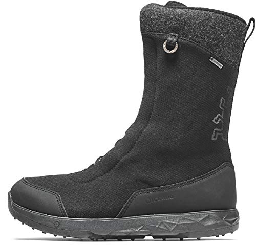Icebug Fern BUGrip GTX Mid-Calf, Side Zipper Boot, Black, 8.5