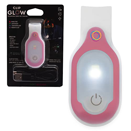 ClipGlow Rechargeable Night Light Nurse Nightshift Hands Free Lightweight Emergency Flashlight For...