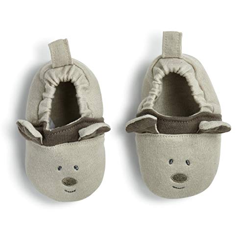 DEMDACO Dog Natural Brown 6-12 month Cotton Blend Fabric Infant Booties