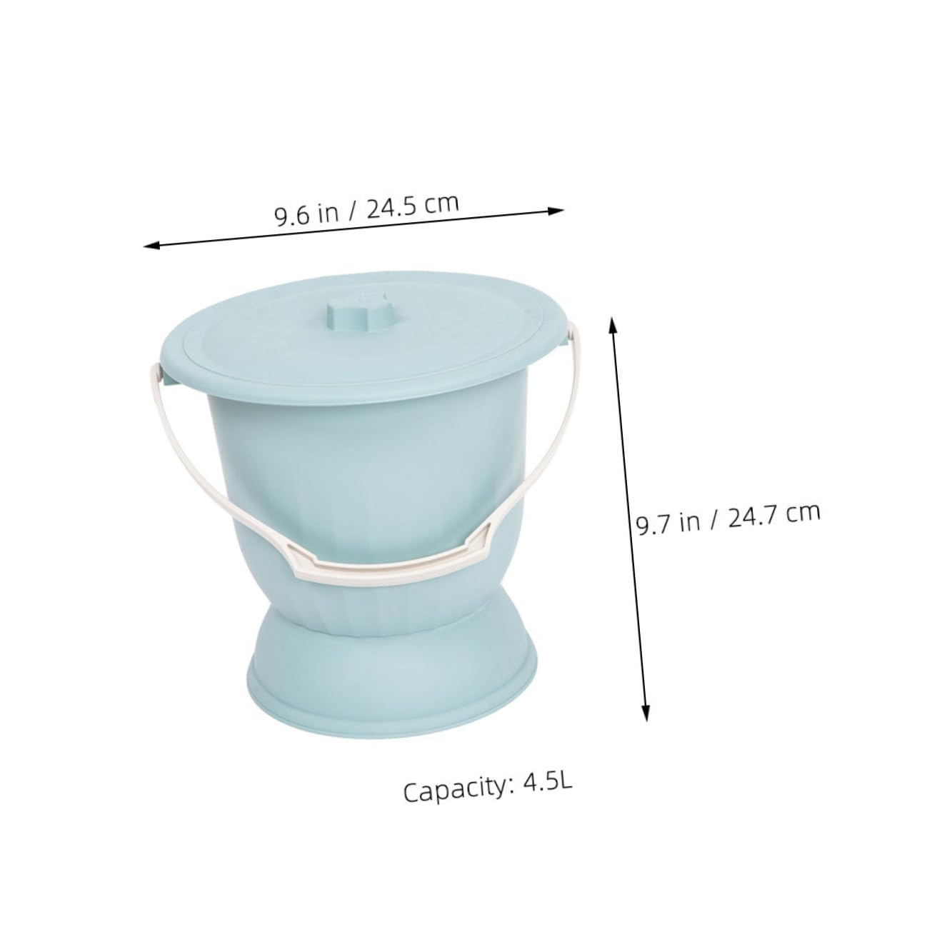 COLLBATH Portable Urinal for Women Travel Urinal for Bedridden Pregnant Reusable Plastic Lid Lightweight Compact for Outdoor Use