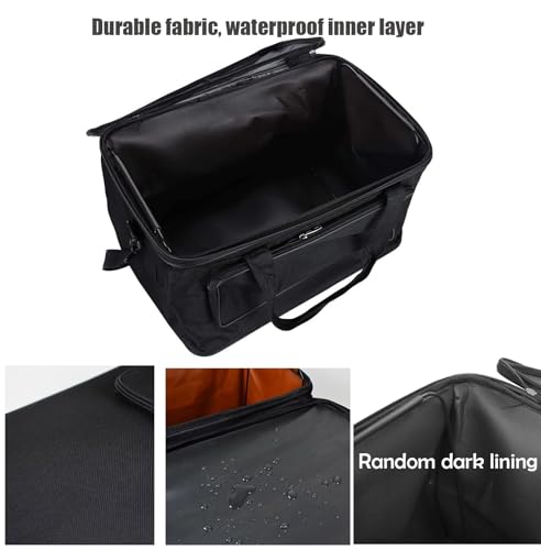 Image of Art and Craft Storage Organizer Bag Paint Art Supplies Storage Bag Arts Craft Tool Carrying Case Artist Paint Tool Box for Travel Foldable Waterproof Large Capacity Storage Tote Bag for Sewing