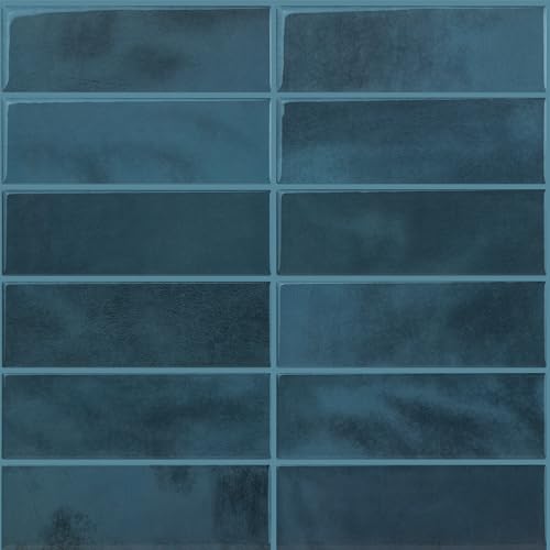 3D Kendinden Yapışkanlı Duvar Karosu 30,5 cm x 30,5 cm (4 Adet) 0,371 M² (Lacivert)