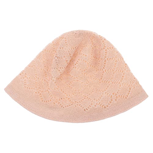 VALICLUD Hollow Fisherman's Hat Stylish Wide Brim Hat for Women for Outdoor Activities and Beach Wear Beige
