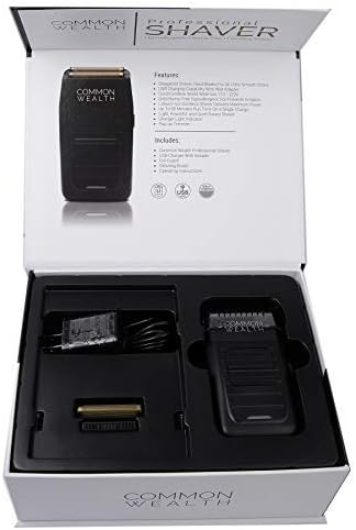 Miniatura 5 de Common Wealth - Afeitadora profesional inalámbrica, hipoalergénica, sin golpes, dorado, profesional, para peluquería, recortadora, herramienta