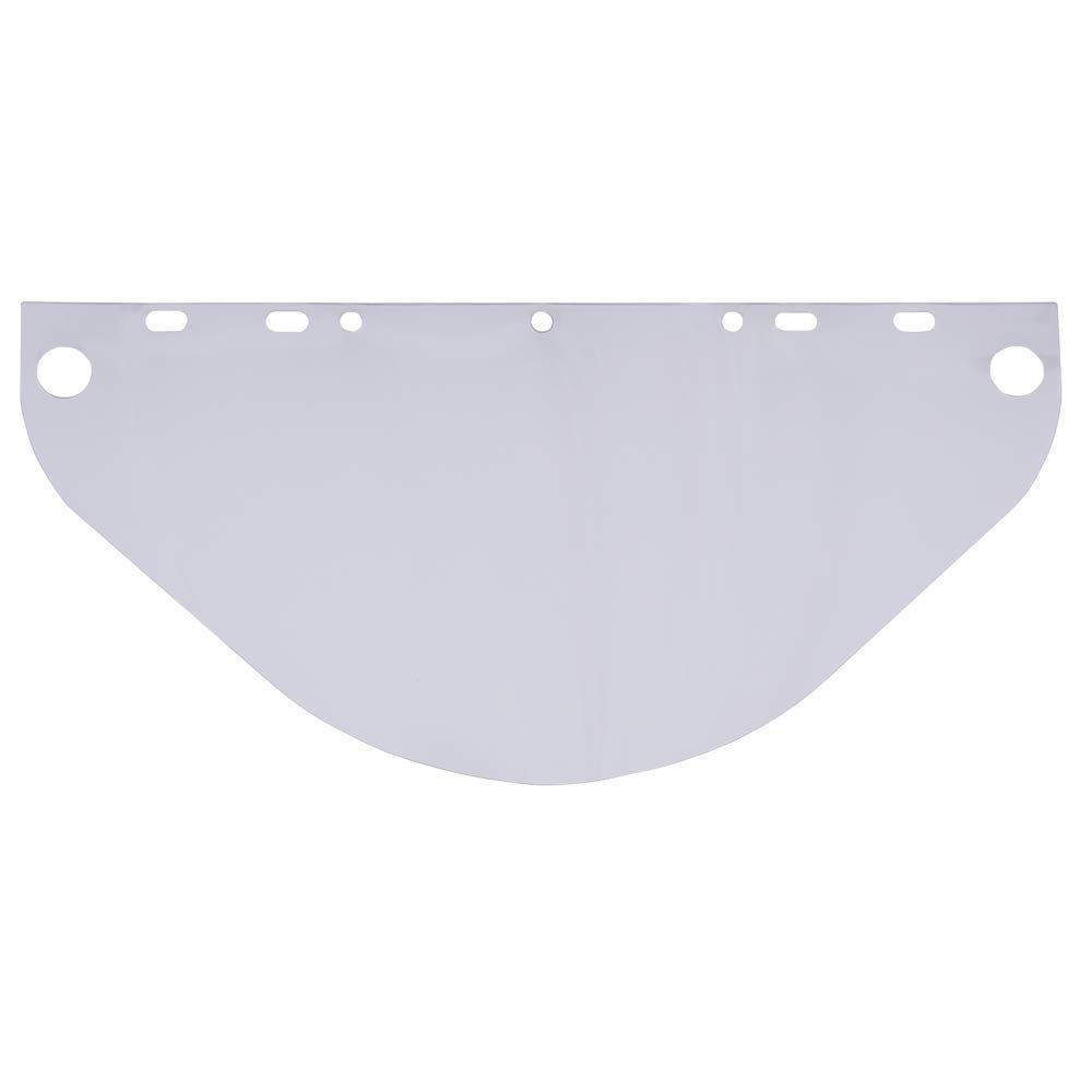 Sellstrom Replacement Window for Fiber-Metal 4199 Safety Face Shields, Uncoated Polycarbonate, Clear Tint, S37608