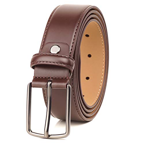 Glossy Big and Tall Belts for Men and Women 56 & 58 Inch Brown