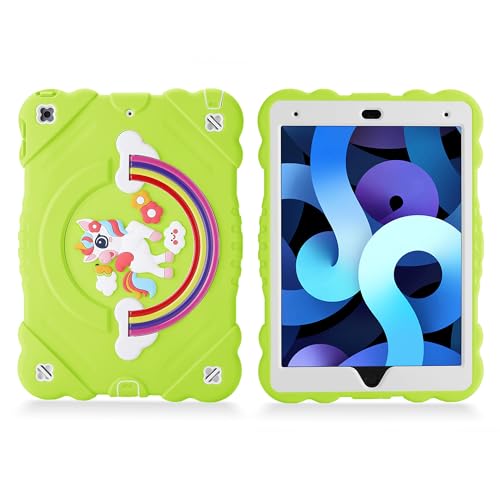 Protection iPad 9e generation antichoc avec support intégré vert