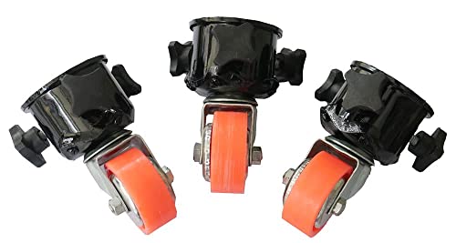 3 Wheels for Tripod. Turn your tripod into a Slider. Tripod dolly...