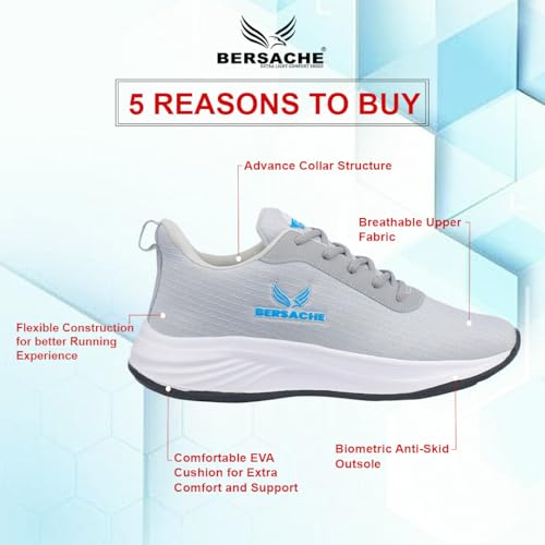 Image of BERSACHE Casual Sneaker Shoe for Men| Cushioned Insole, Slip-Resistance Casuals for Men