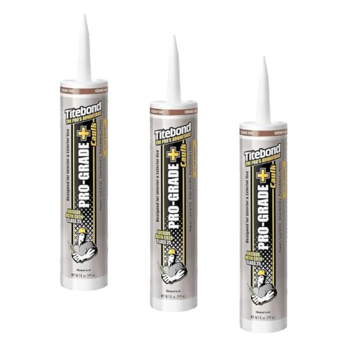 Titebond 10.1 Oz. Pro-Grade Plus 8451 Siliconized Acrylic Water-Based Plus Caulk - Cedar Tan (Pack of 3)