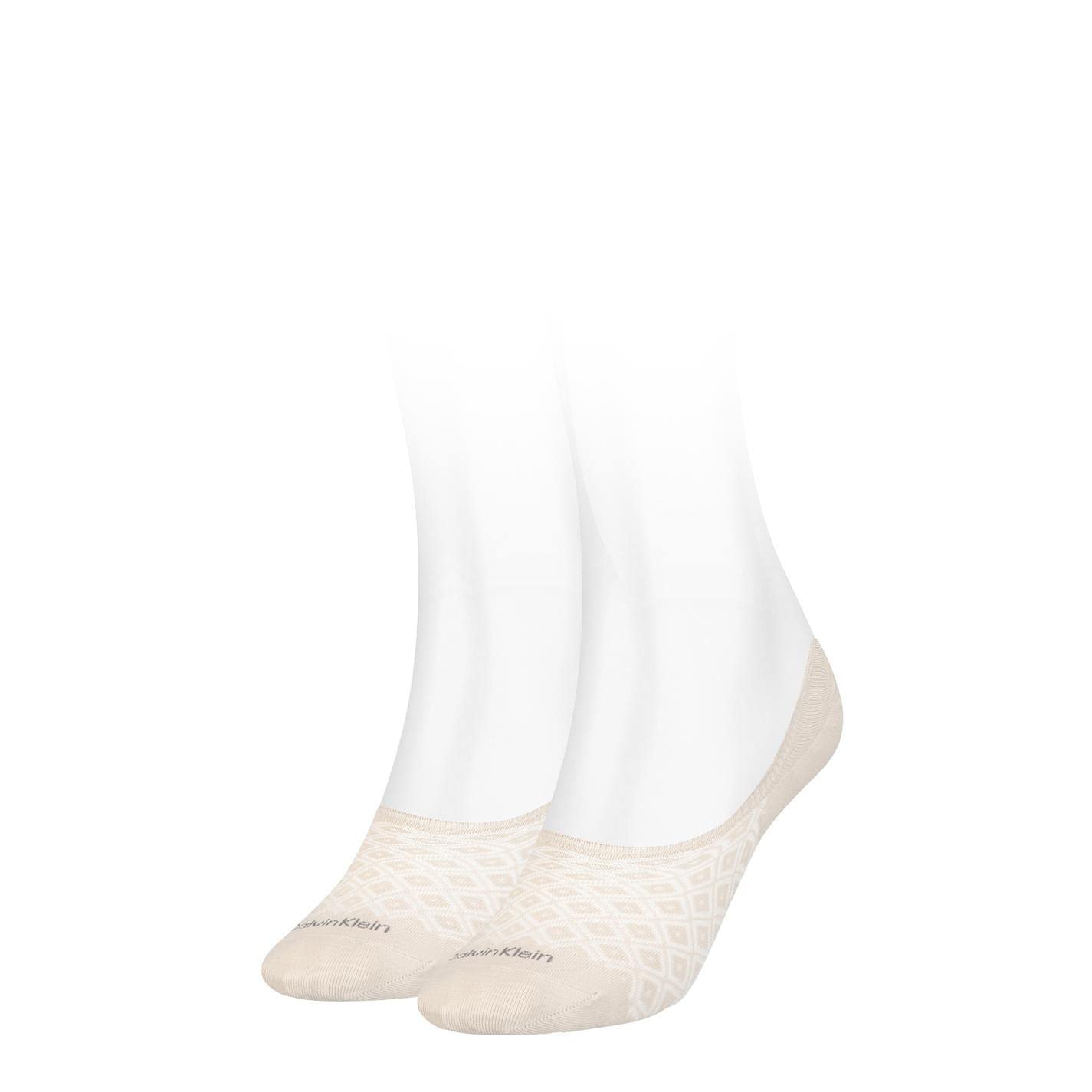 Calvin Klein Women's Invisible Socks - Nude - One Size