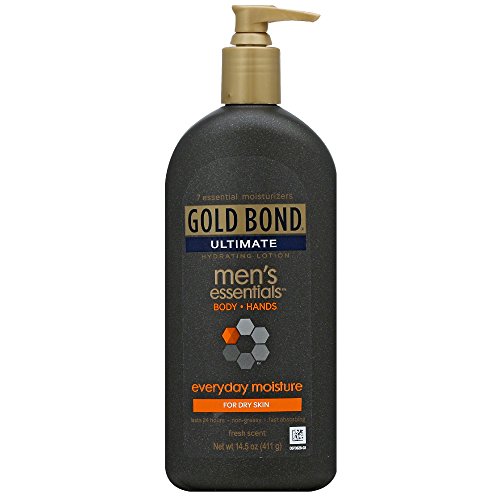 Gold Bond Men Essentials Body and Hands Lotion 14.5 Ounces (Pack of 3)