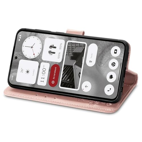 Housse rabat Nothing Phone 2 support visionnage pour train et bureau