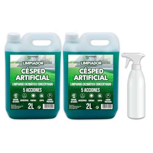 PLANTAWA Pack 2x Limpiador Césped Artificial 2L + Pulverizador |...