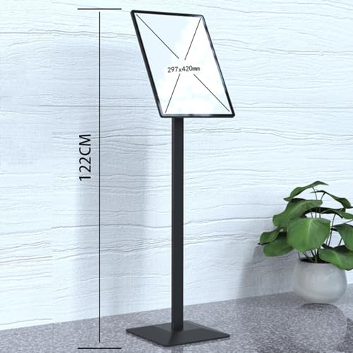 Support de panneau réglable en aluminium pour affichage vertical et horizontal intérieur