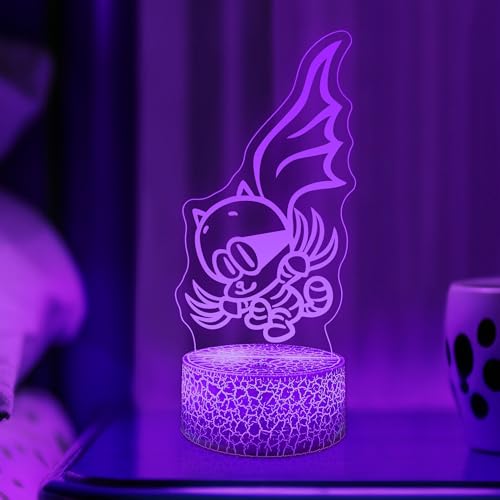 Image of Officially Licensed Dog Man Night Light - Cat Kid LED Glow Light with Removable 7 Colors Base, Kids Bedroom Decor Bedside Lamp, Night Light for Kids, Christmas Birthday Gifts for Boys & Girls
