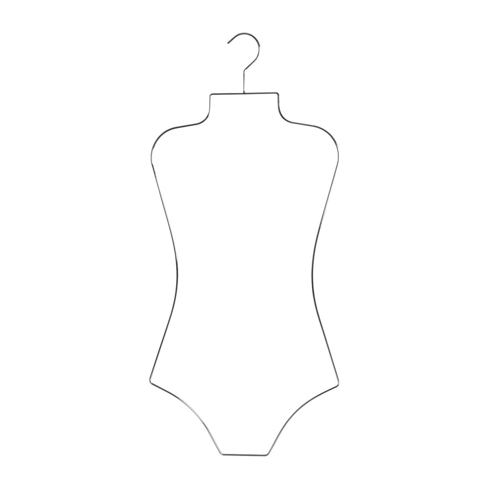 QIXCXAZ Attractive Swimwear Hanging Hanger Closet Organization And Displaying Bathing Suits Elegantly Cloakroom Lingerie Hanging Rack Closet Organizer Display, Silver, Height 800mm