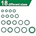 270 Pcs Car Air Conditioning O Ring Kit, Seal Rubber O-Rings Assortment O-Ring Assortment Set for Car Repair, Plumbing, Air or Gas Connections